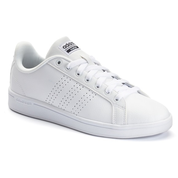 adidas neo cloudfoam all white cheap online